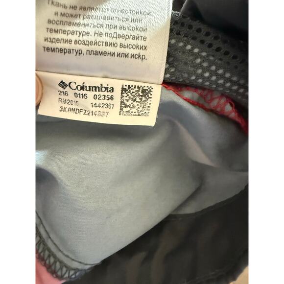 Columbia Red Glennaker Lake Rain Full Zip-Up Hooded Jacket Coat Men's Size Large - Picture 5 of 6